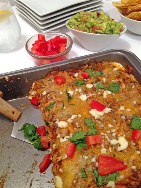 cheesy-chicken-enchilada-casserole-mexican-lasagna image