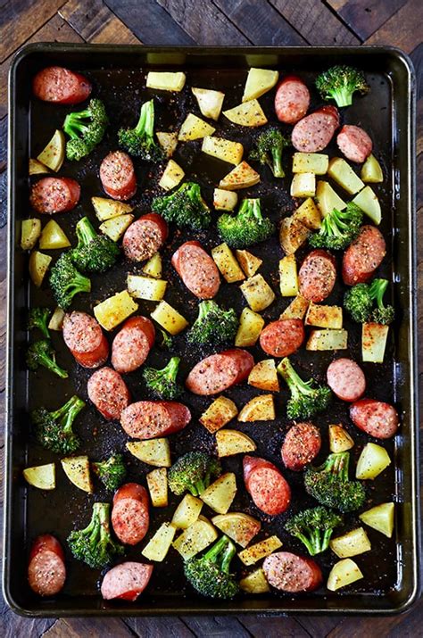 one-pan-dinner-sausage-potatoes-and image