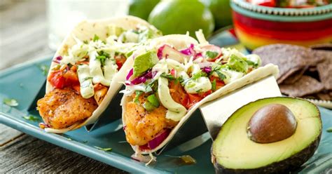 fish-tacos-and-avocado-crema-slender-kitchen image