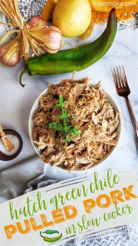 hatch-green-chile-pulled-pork-sirloin-in-slow-cooker image