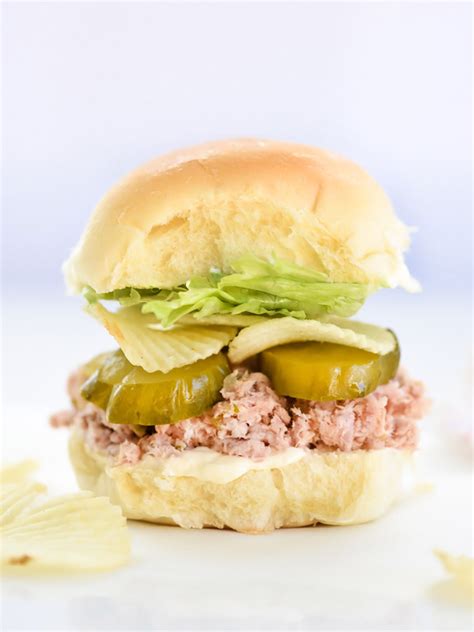 easiest-ham-salad-sandwiches-recipe-foodiecrushcom image