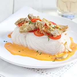 poached-fish-fillets-with-sherry-tomato-vinaigrette image