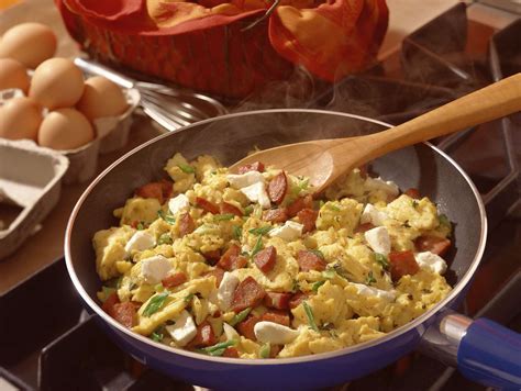 breakfast-skillet-recipe-with-kielbasa-potatoes-onion image