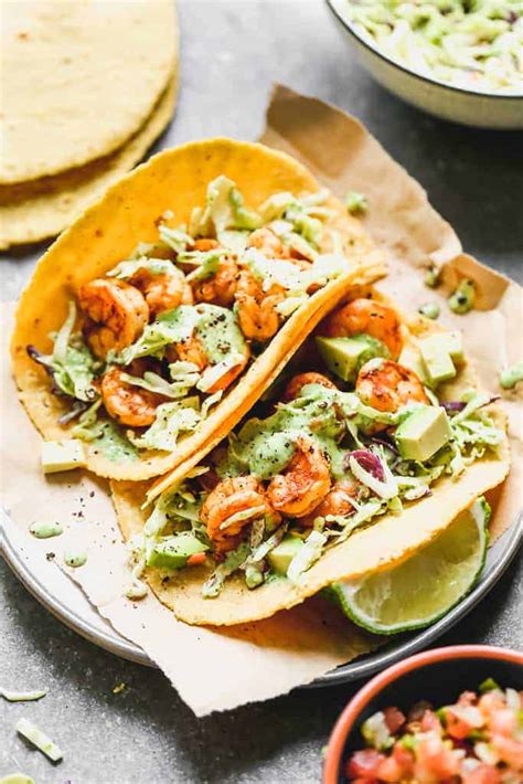 shrimp-tacos-with-creamy-cilantro-sauce-tastes-better image