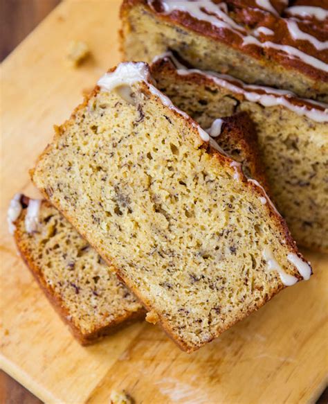 banana-bread-with-vanilla-browned-butter-glaze image