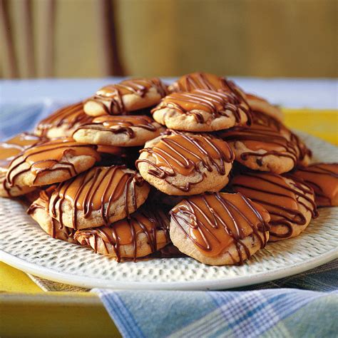 peanut-butter-toffee-turtle-cookies-recipe-myrecipes image