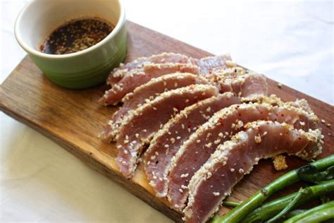 seared-ahi-tuna-steaks-with-dipping-sauce-what image