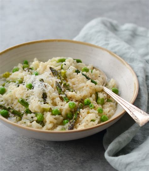 spring-risotto-with-asparagus-peas-once image