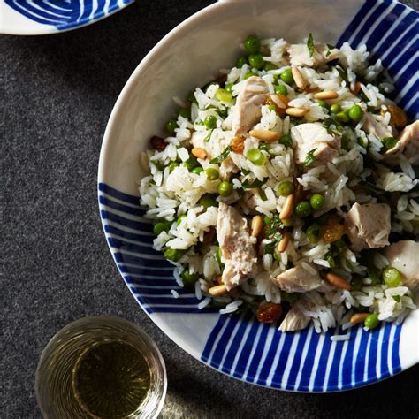 chicken-and-rice-salad-with-pine-nuts-and-lemon image