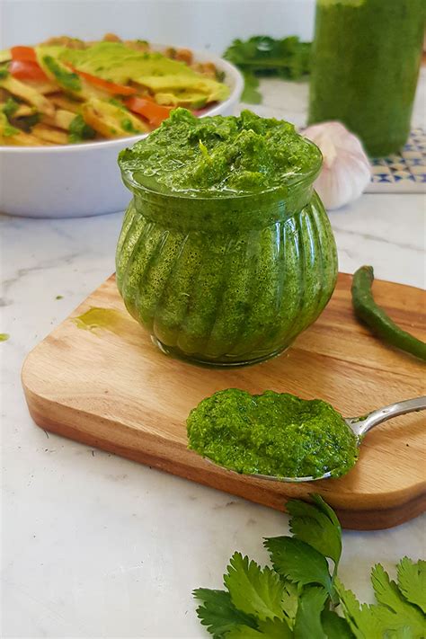 easy-coriander-sauce-for-everything-get-set-vegan image