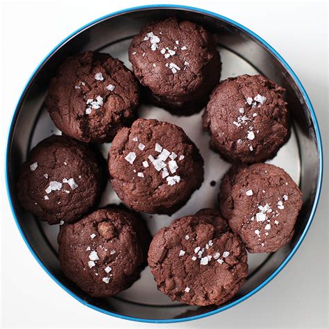 double-chocolate-fleur-de-sel-cookies-bite image