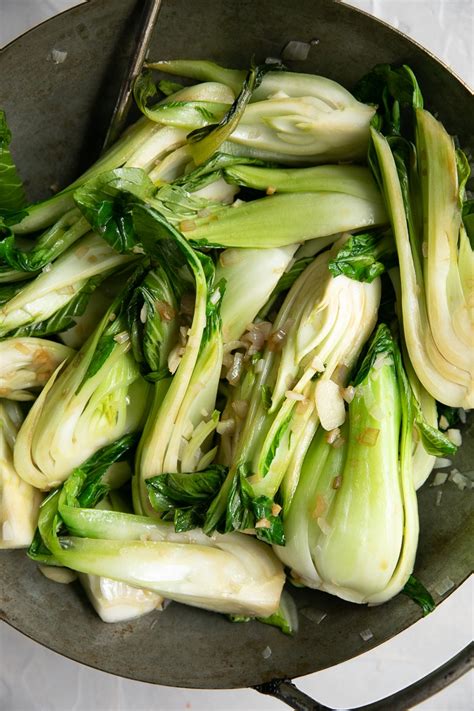 10-minute-garlic-bok-choy-recipe-the-forked-spoon image