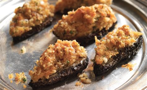 spring-into-these-crab-stuffed-morel-mushrooms image