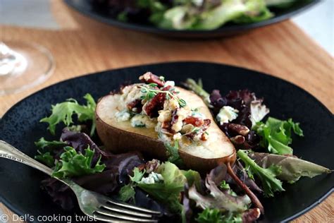 roasted-pears-with-blue-cheese-and-pecans-dels image