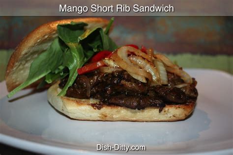 mango-short-ribs-sandwich-recipe-dish-ditty image