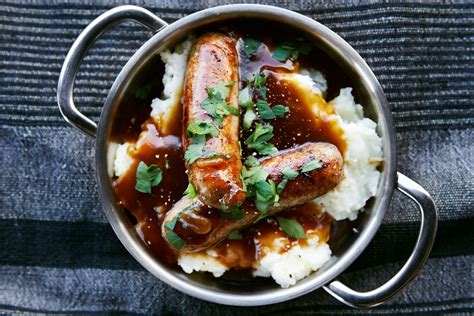 bangers-and-mash-with-onion-gravy-recipe-the image