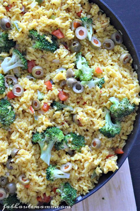 easy-yellow-rice-with-vegetables-and-olives-what-mj image