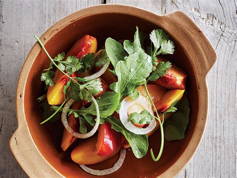 peach-and-plum-salad-saveur image