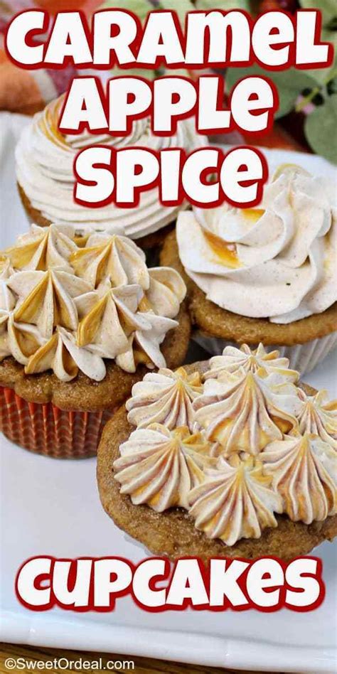 caramel-apple-spice-cupcakes-sweetordealcom-fall image