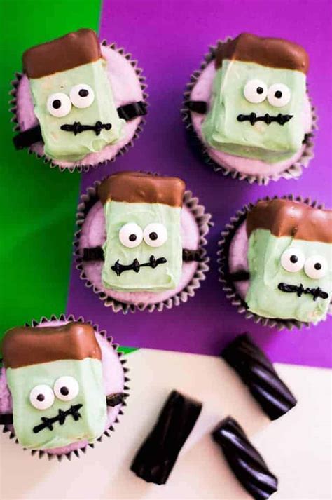 frankenstein-cupcakes-cookie-dough-and-oven-mitt image