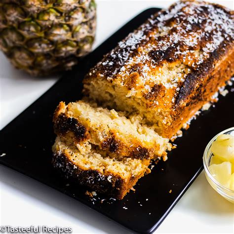 coconut-pineapple-loaf-cake-tasteeful image