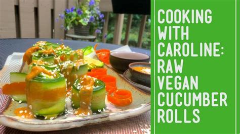 raw-vegan-cucumber-rolls-with-peanut-sauce image