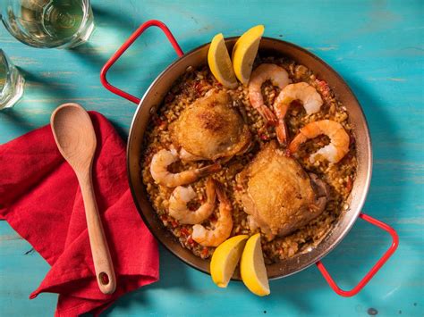 stovetop-paella-mixta-for-two-with-chicken-and image
