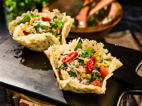 chicken-salad-parmesan-baskets-so-delicious image