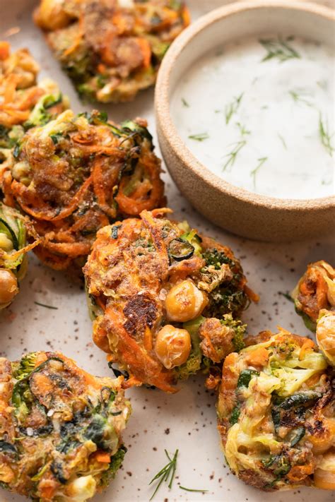 vegetable-fritters-with-chickpeas-its-all-good-vegan image