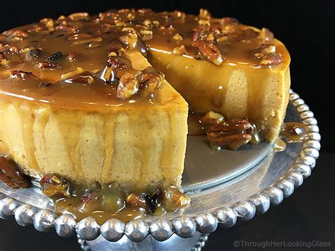 maple-pumpkin-cheesecake-wmaple-praline-pecan-glaze image