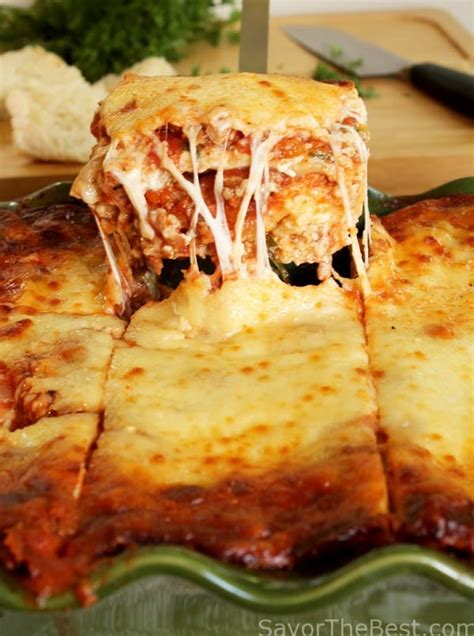 meat-lasagna-recipe-with-beef-and-sausage-savor-the image