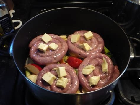 baked-sausages-with-leeks-apples-cider-clares-kitchen image