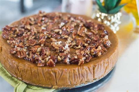 keto-pumpkin-pie-with-candied-pecans-the-hungry image