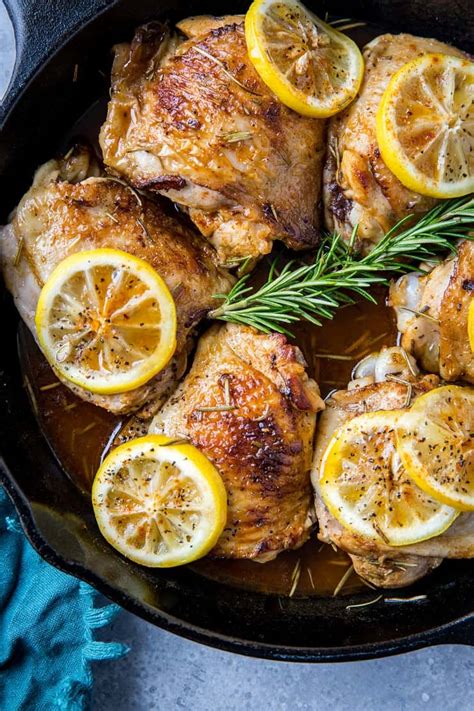 lemon-rosemary-braised-chicken-thighs-the image