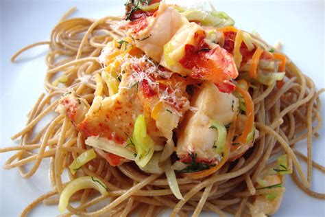 lobster-pasta-with-champagne-dill-cream-sauce image