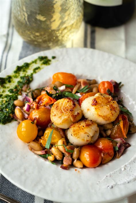 scallops-with-white-beans-and-bacon-anna-voloshyna image