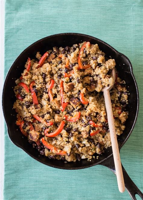 cuban-fried-quinoa-with-black-beans-and-tempeh image