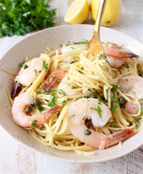 shrimp-piccata-pasta-one-pot-recipe-whitneybondcom image