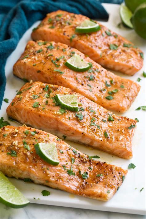 baked-salmon-with-brown-sugar-and-lime-cooking image