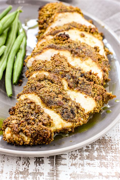 pistachio-crusted-baked-chicken-with-lemon-dill image