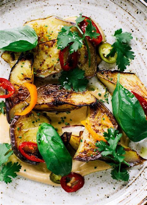 baby-eggplant-with-pickled-peppers-and-cashew-butter image