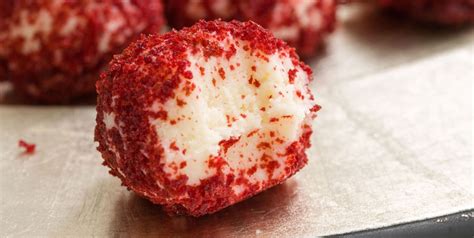 best-red-velvet-cheesecake-bites-recipe-delish image