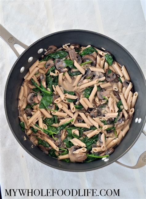 creamy-mushroom-and-spinach-pasta-my-whole image