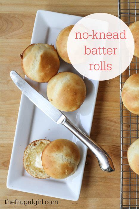 no-knead-batter-rolls-the-frugal-girl image
