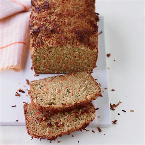 carrot-coconut-and-zucchini-bread-food-wine image