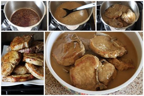 easy-bone-in-instant-pot-pork-chops-in-mushroom-gravy image