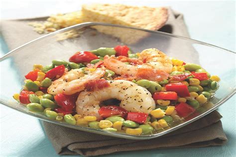 simple-and-healthy-edamame-succotash-with-shrimp image