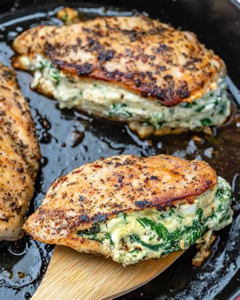 easy-spinach-and-cheese-stuffed-chicken-breast image