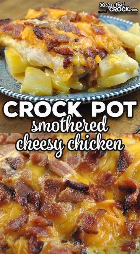 smothered-crock-pot-cheesy-chicken-recipes-that image