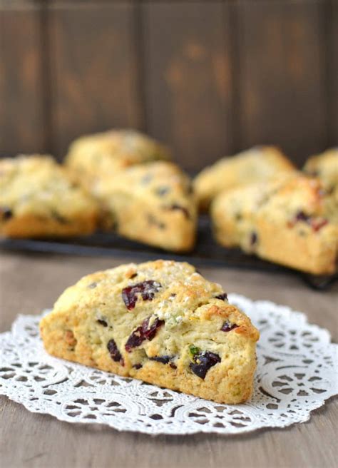 cranberry-pistachio-cream-scones-recipe-cookshideout image